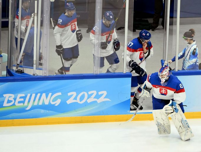 Hokejisté Slovenska před čtvrtfinále s USA.