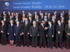 Lídři 27 členských zemí EU na summitu v Bruselu.