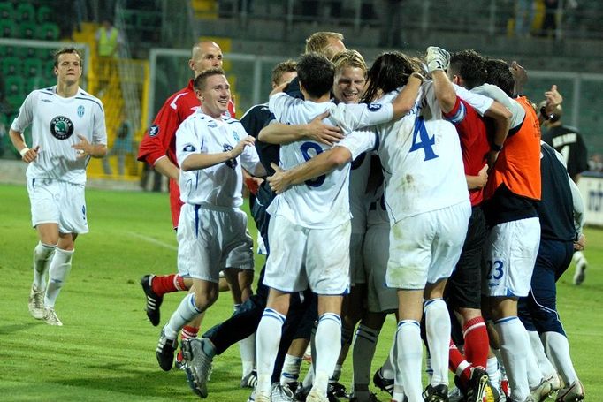 Radost boleslavských po vítězství v Palermu