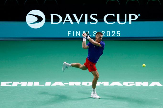 Česko - Španělsko, čtvrtfinále Davis Cup 2025 (Jiří Lehečka)