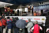 Prezident Václav Klaus při slavnostním otevření dálnice nechyběl a nešetřil chválou