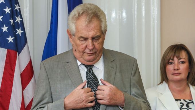 Miloš Zeman při zahájení školního roku.