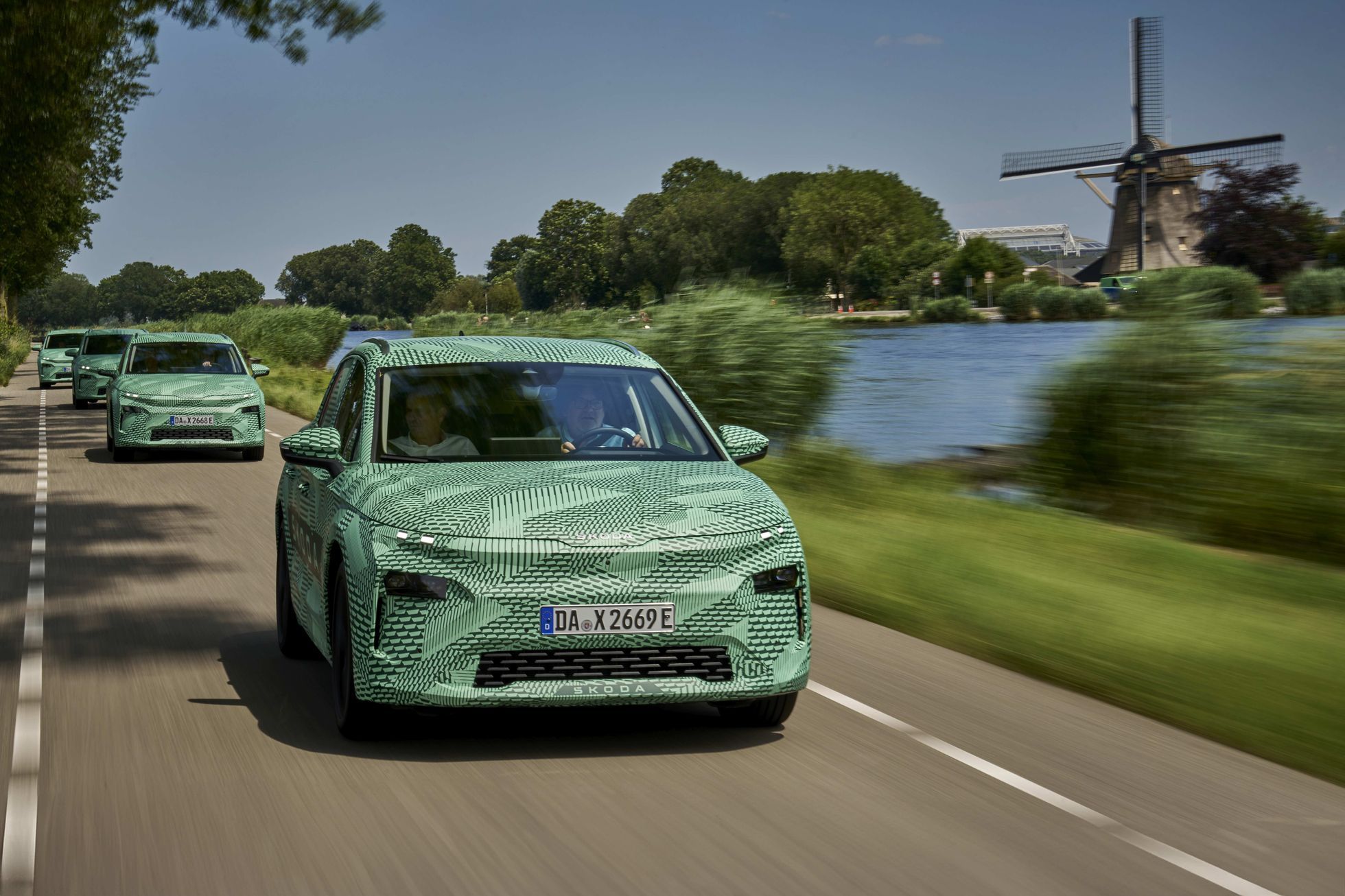 Škoda Elroq maskovaný prototyp červen 2024