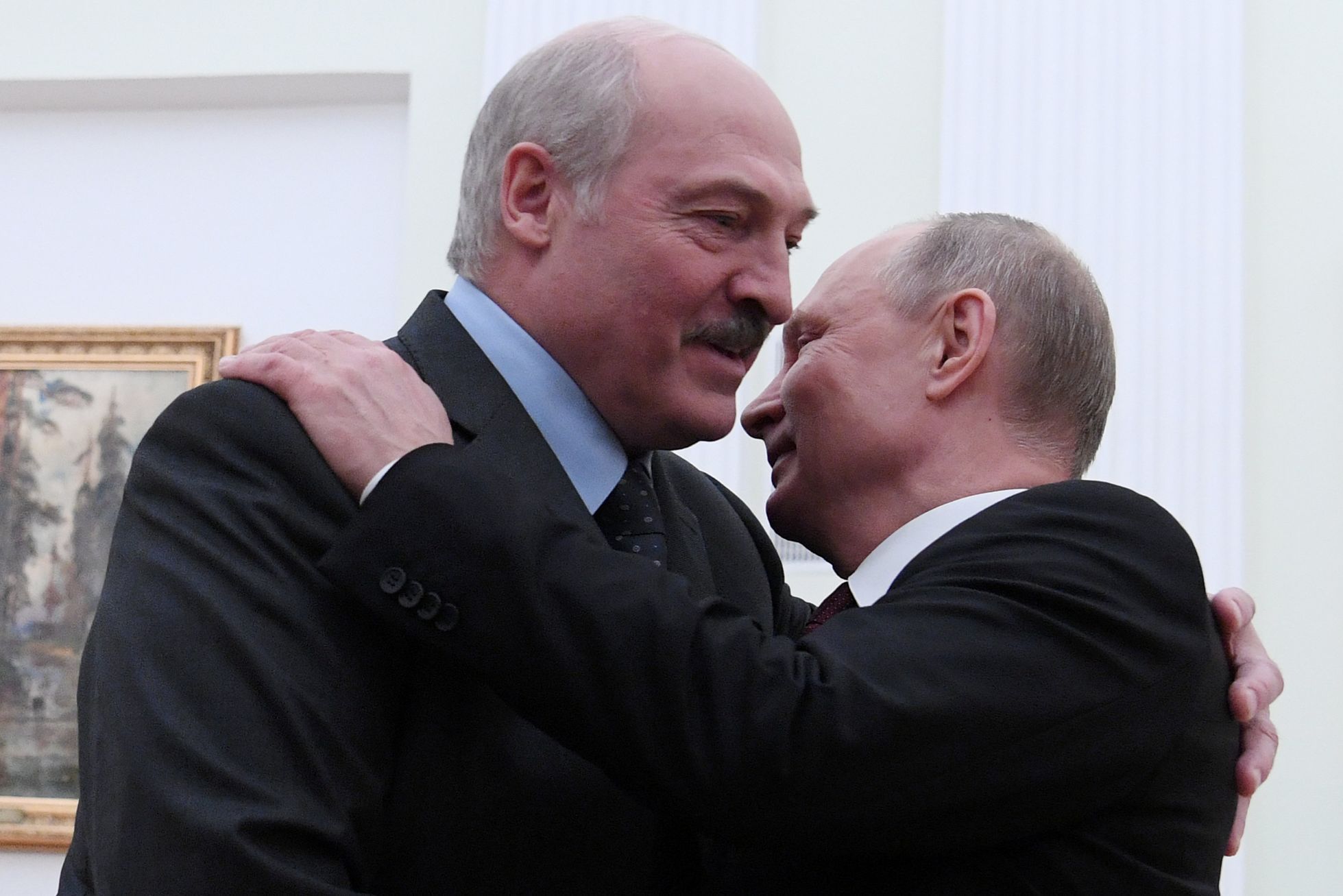 Alexandr Luakšenko a Vladmir Putin se setkali v prosinci dvakrát v Kremlu.