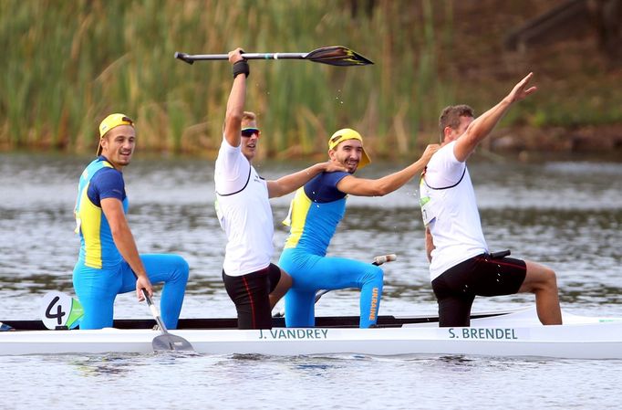 OH 2016, rychlostní kanoistika - C2, 1000 m: Sebastian Brendel a Jan Vandrey, Německo