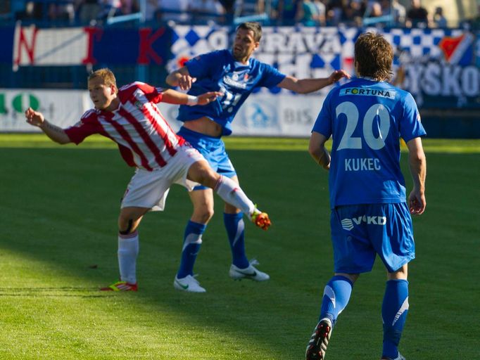 Zápas Baník Ostrava - Viktoria Žižkov o záchranu v Gambrinus lize