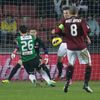 Fotbal, Gambrinus liga, Sparta - Jablonec:   Marek Matějovský (8) - Lukáš Třešňák (26)