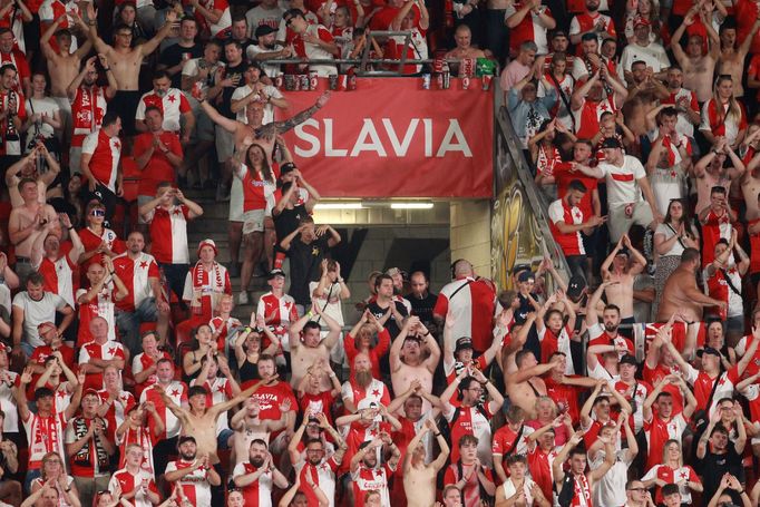 fotbal, první liga, Slavia - České Budějovice, fanoušci