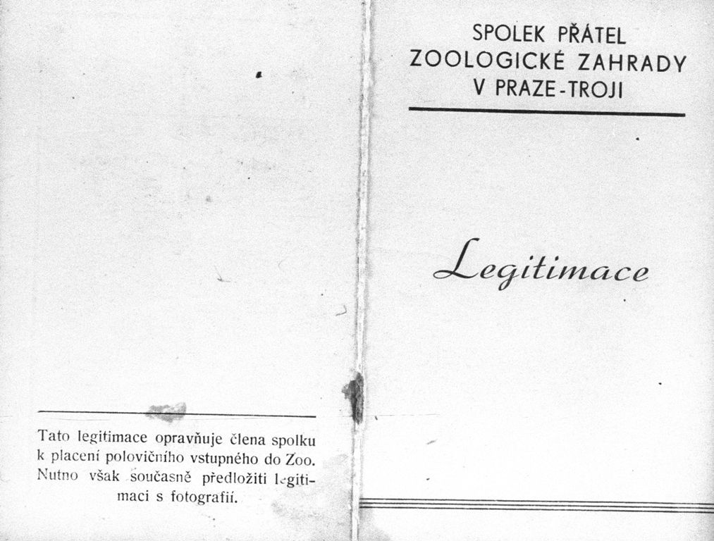 Archiv pražské ZOO