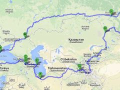 Zpáteční cesta se nakonec kvůli situaci na Ukrajině od původně naplánované trasy odchýlila.