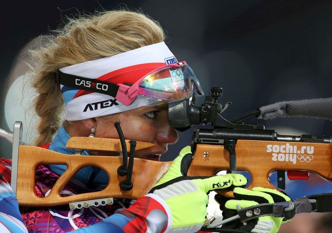 Soči 2014, biatlon hromadný start Ž: Gabriela Soukalová