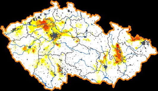 Intersucho mapa intenzity sucha 22. týden