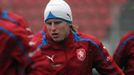 Trénink české fotbalové reprezentace: František Rajtoral