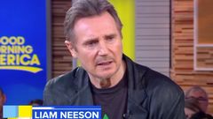 Herec Liam Neeson v pořadu ABC News Good Morning America.
