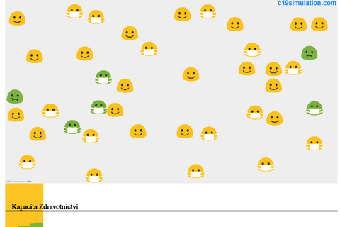 Český student gymnázia vytvořil simulaci k šíření koronaviru. Pochopí ji i malé děti