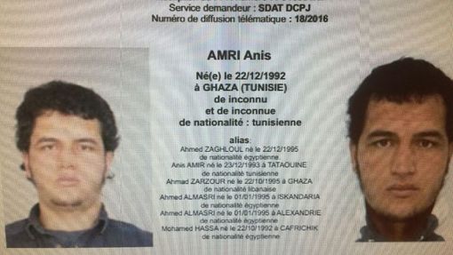 Policejní vyhláška o Anisu Amrim.