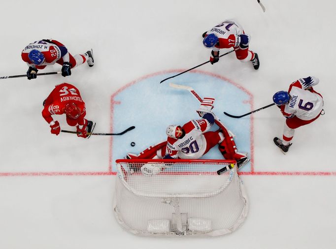 Česko - Rusko na MS v hokeji 2019, zápas o bronz Šimon Hrubec