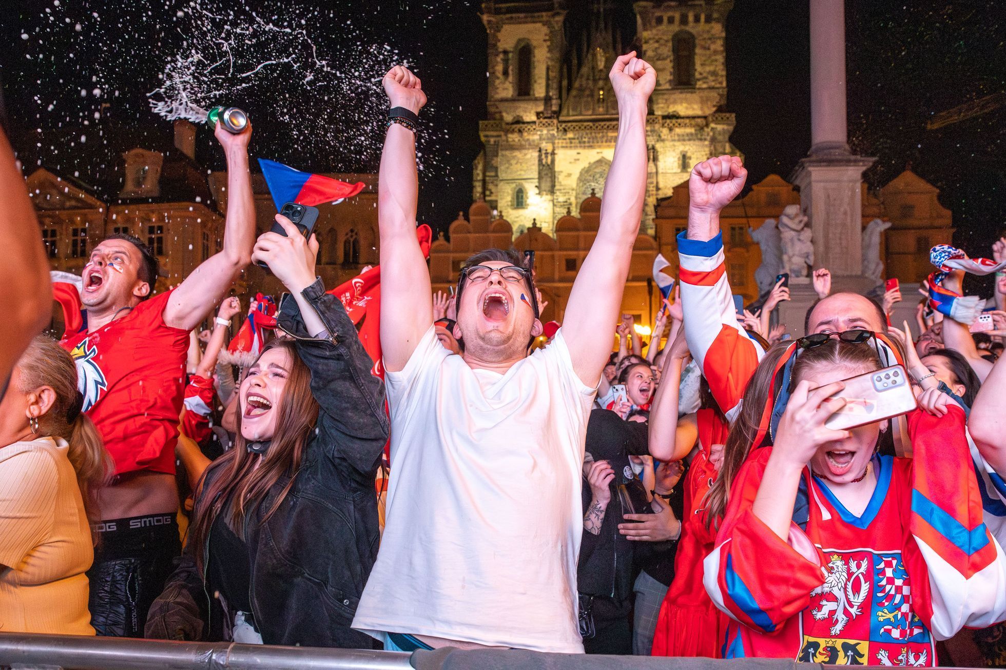 Mistrovství světa v hokeji 2024 a sledování finále na Staroměstském náměstí v Praze
