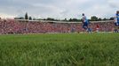 Petr Švancara se v sobotu rozloučil na legendárním fotbalovém stadionu Za Lužánkami se svojí kariérou. Na exhibici dorazily desetitisíce lidí.