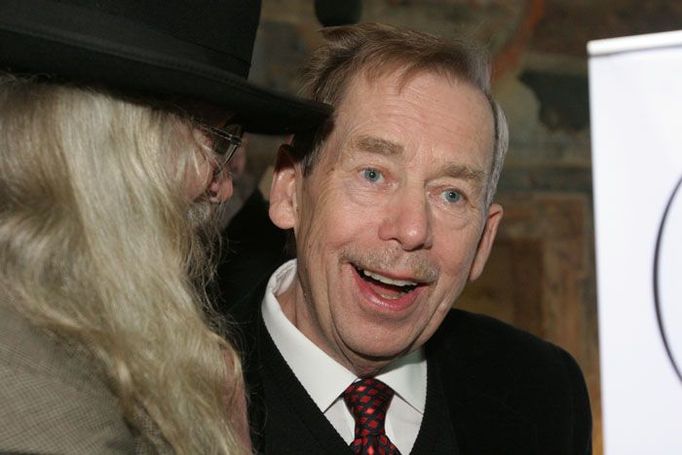 Václav Havel se evidentně dobře bavil