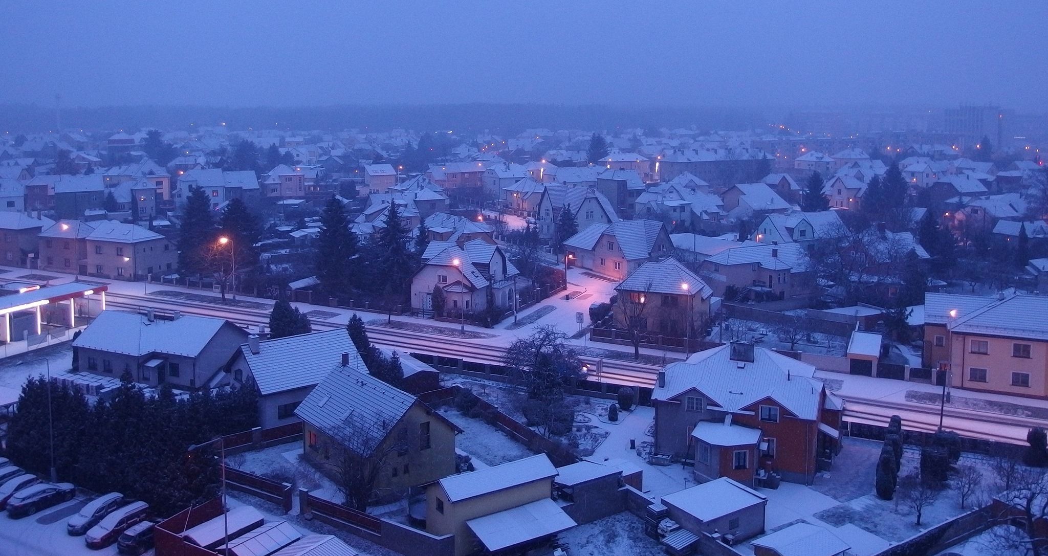 První sníh v Česku