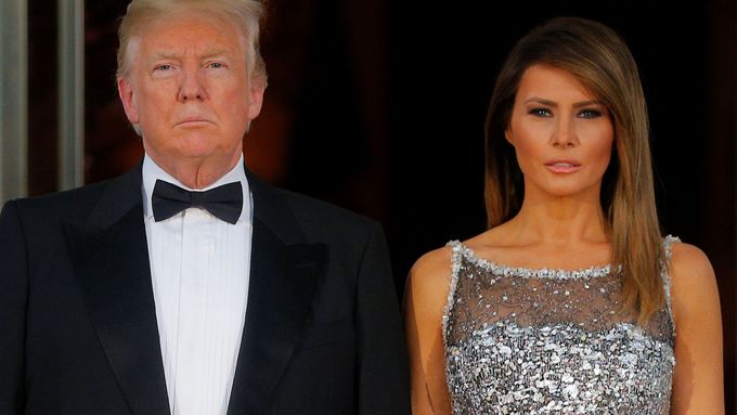 Americký prezident Donald Trump a první dáma Melania Trumpová.