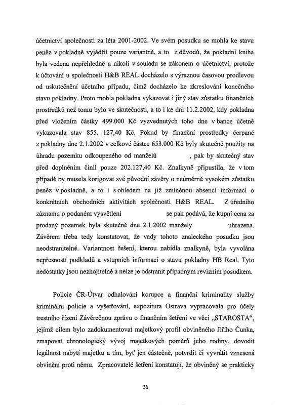 Usneseni o zastavení trestního stíhání - strana 26