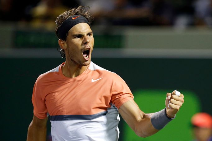 Rafael Nadal na turnaji v Miami 2014