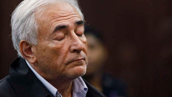 Dominique Strauss-Kahn před soudem.