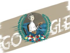 Grafické logo Googlu při příležitosti výročí 120 let od narození Elišky Junkové.
