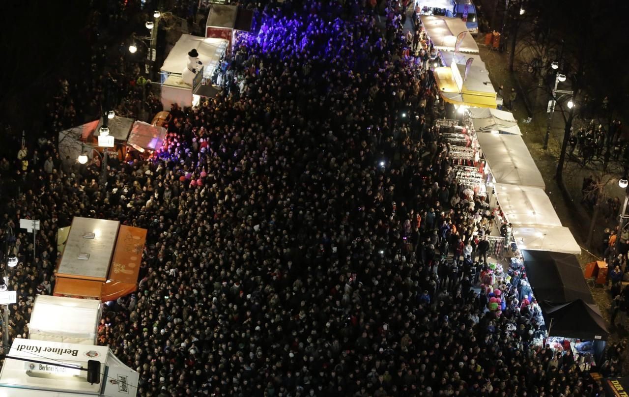 Německo Berlín silvestr