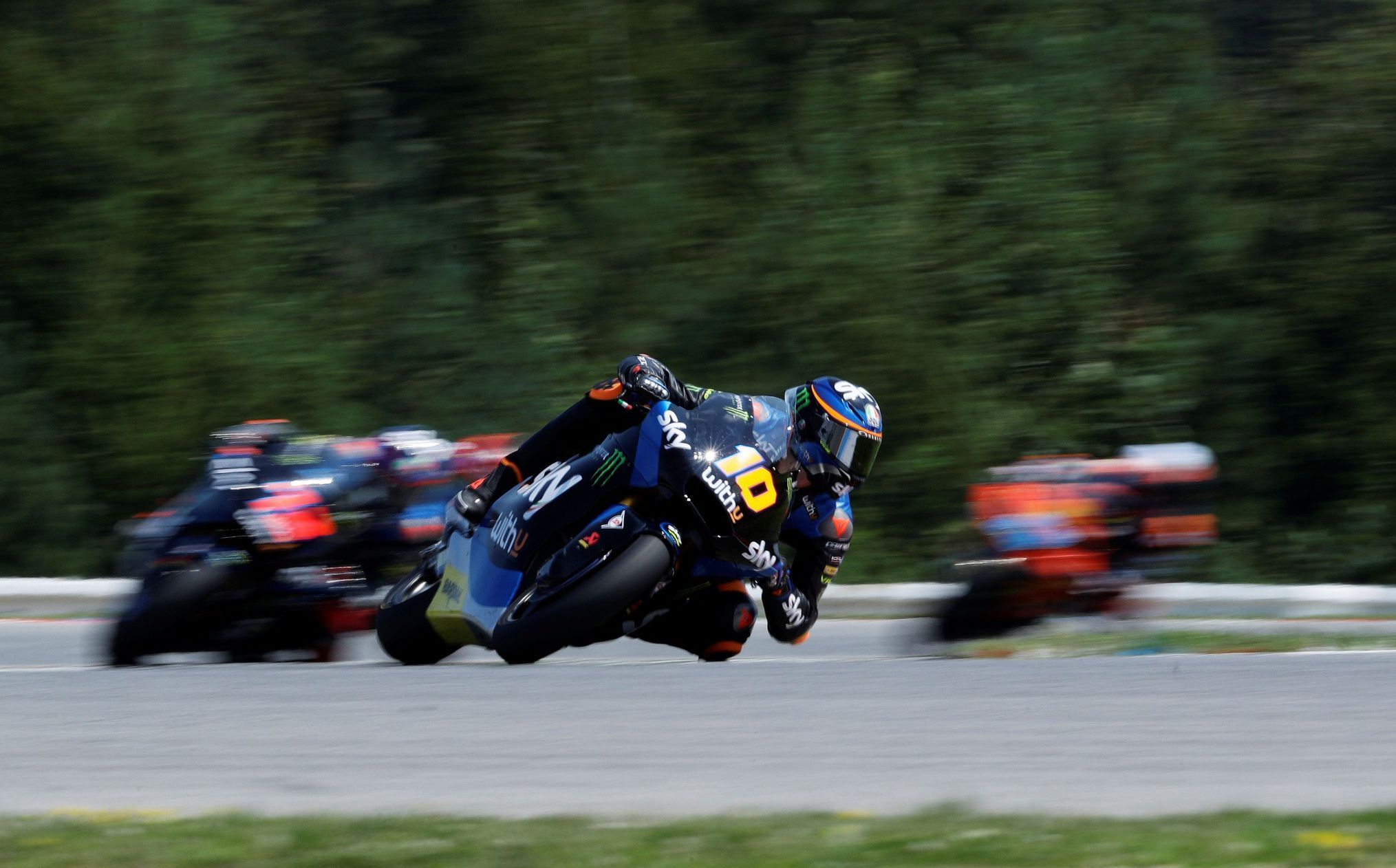 Luca Marini v Grand Prix České republiky třídy Moto2 v Brně 2020