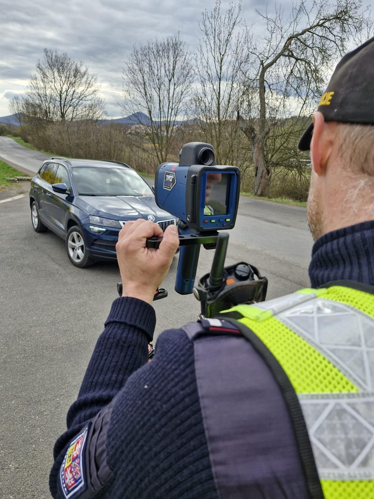 policie měření rychlosti Speed Marathon