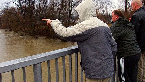 Odra se vylévá do lužních lesů