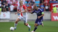 EL, Slavia-Anderlecht: Michal Frydrych - Hanni Sofiani