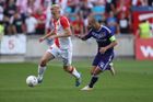 Živě: Slavia - Anderlecht 0:3, kapitán hostí Hanni zvýšil nádhernou střelou o břevno