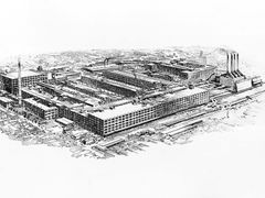 Továrna Dodge Main v Hamtramcku vyrostla v roce 1910 a sloužila celých 69 let. Zbourána byla až v roce 1981.