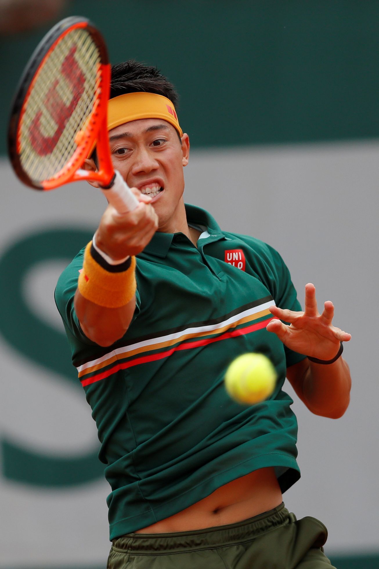 Kei Nišikori na French Open 2017