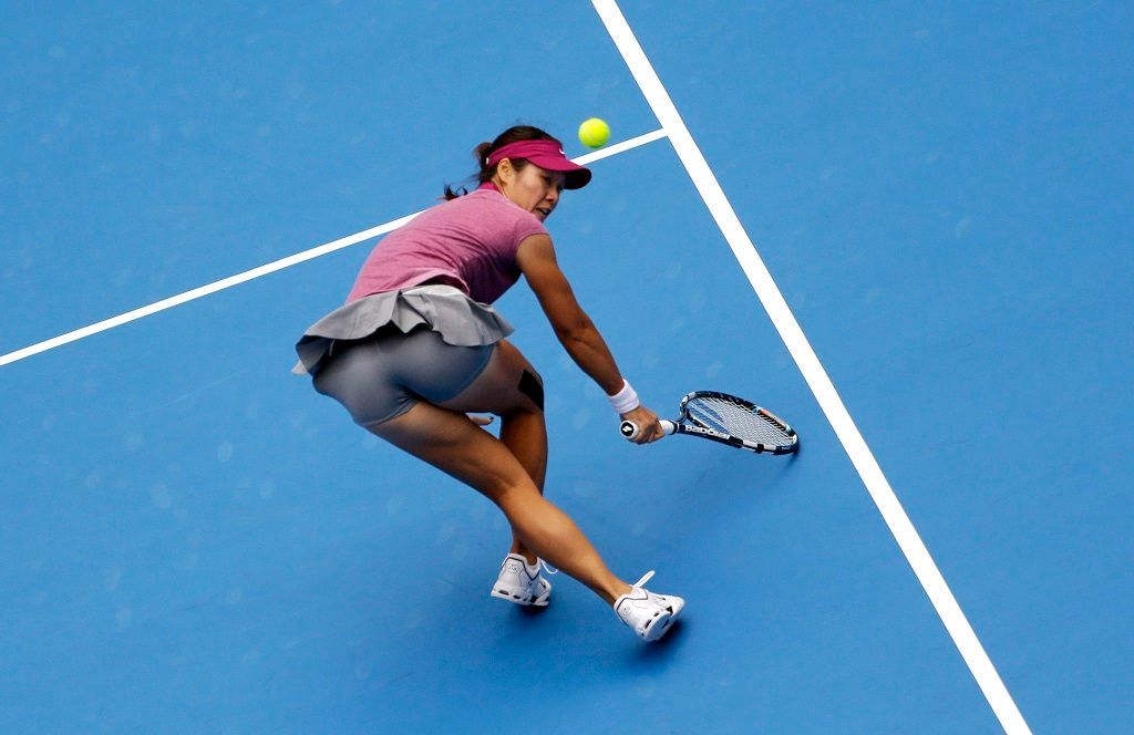 Li Na na tenisovém turnaji v Pekingu