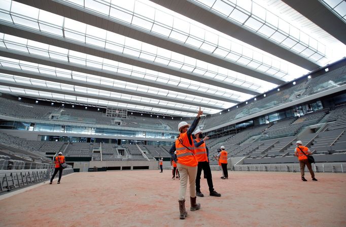 Roland Garros, French Open, renovovaný centrální kurt Philippa Chatriera