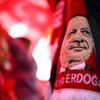 Demonstrace na podporu tureckého prezidenta Recepa Erdogana