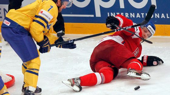 Švédové byli v sobotu nad síly Čechů, stejně jako Niklas Kronwall nad Milanem Michálkem.