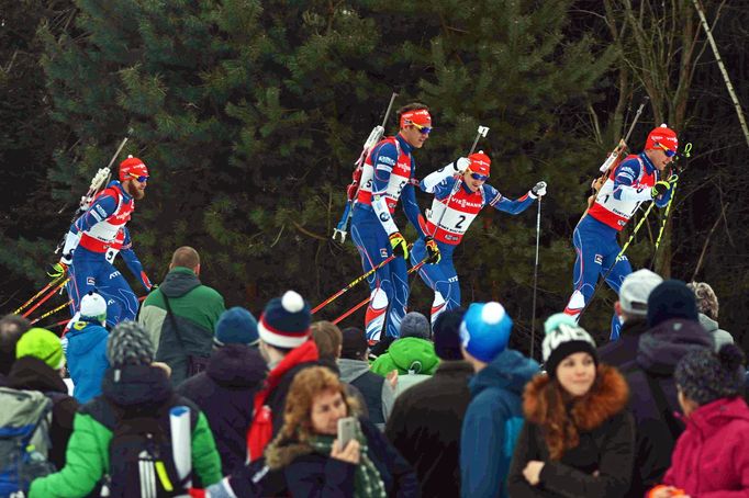 Biatlon, exhibiční supersprinty v Břízkách 2018: Čeští biatlonisté