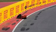 Havarovaný McLaren Landa Norrise ve VC Kanady F1 2025