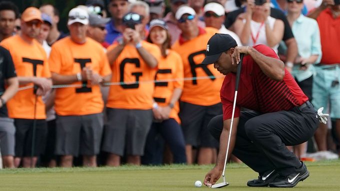 Tiger Woods potěšil věrné fanoušky druhým místem