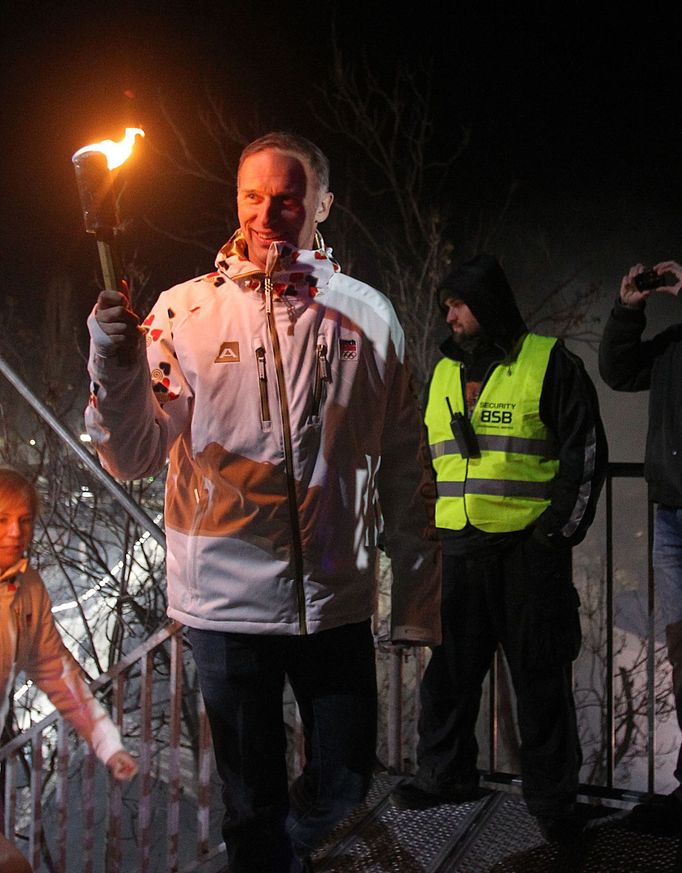 Olympijský park.na Letné - slavnostní zahájení: Dominik Hašek