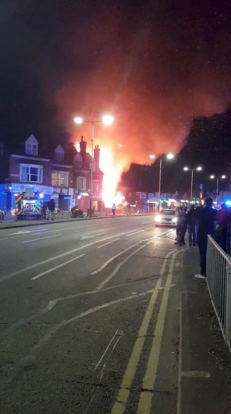 Exploze domu v Leicesteru