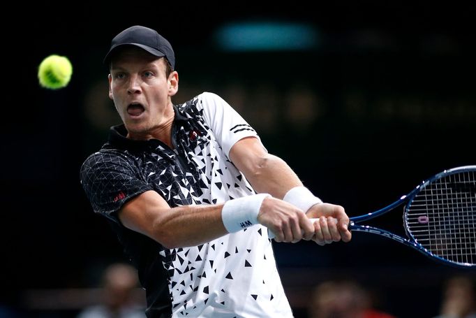 Tomáš Berdych na turnaji série masters v Paříži