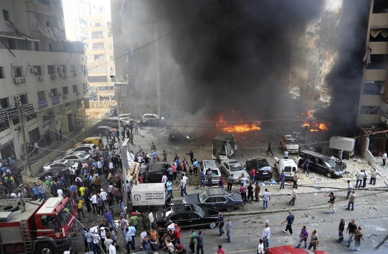 Libanon - Bejrút - exploze
