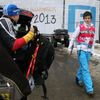 Němec Andreas Birnbacher míří na dopingovou kontrolu na MS v biatlonu v Novém Městě na Moravě 2013